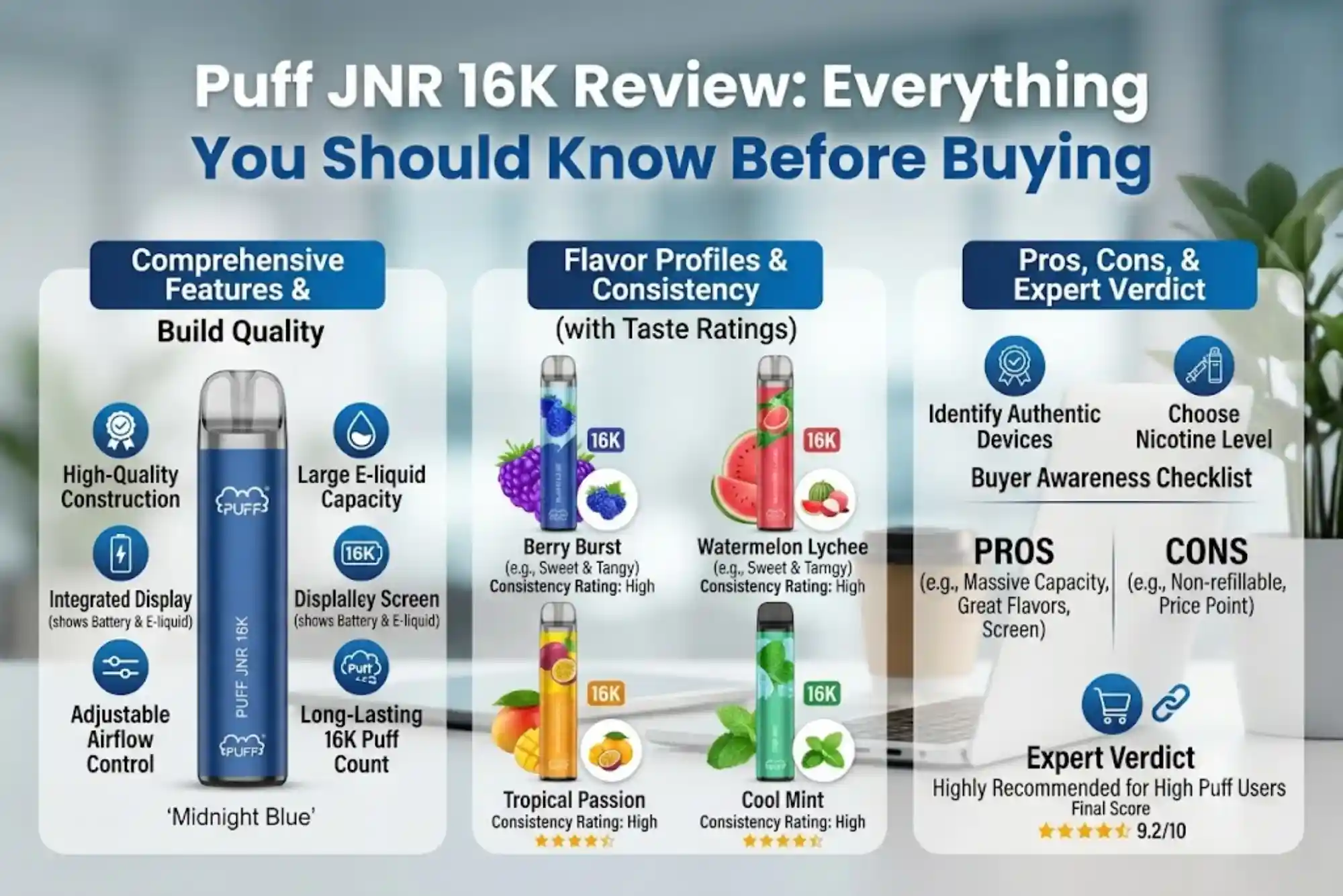 Puff JNR 16K Review Everything You Should Know Before Buying